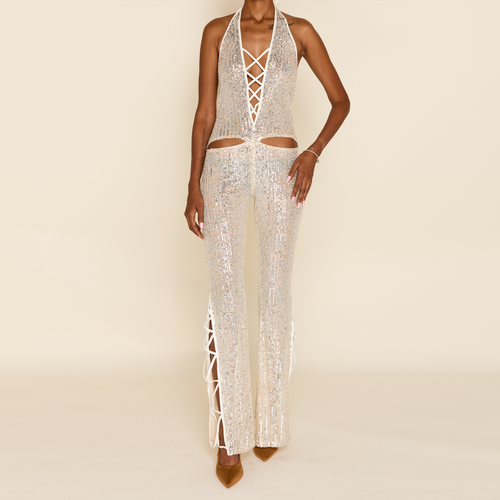 Sequin Cher Bodysuit