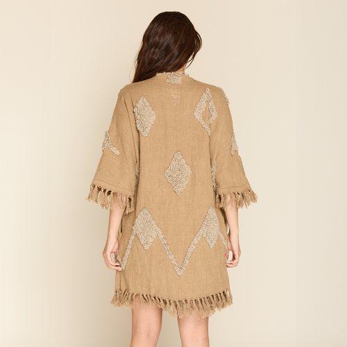 KHAKI LEGO KIMONO