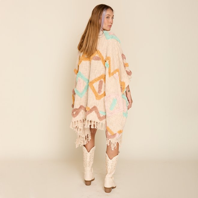 PASTEL INVERSIONS PONCHO *LIMITED*