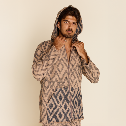 ETHNIC HOODIE DARK