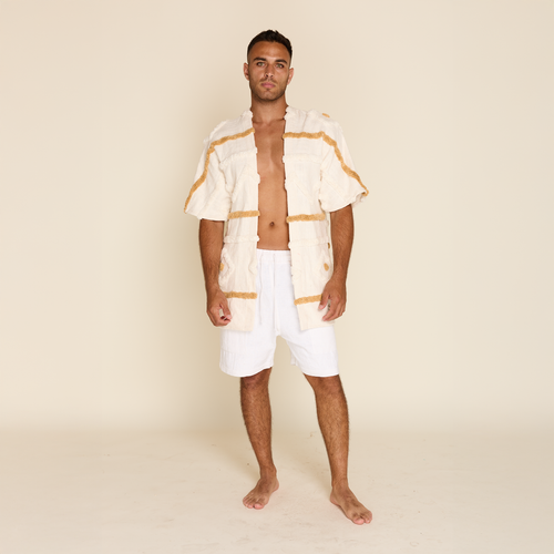 KUNSAMU FITTED KIMONO