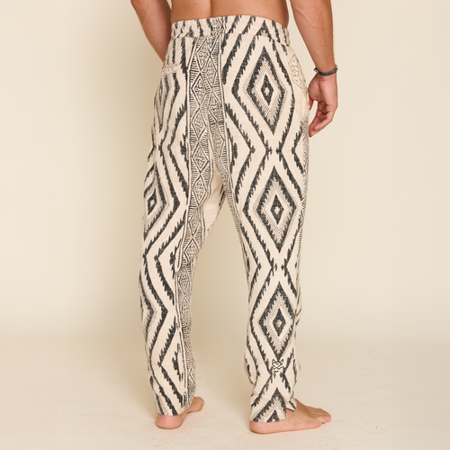 BLOCK PRINT LONG PANTS