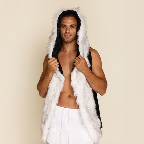 FUR VEST BLACK