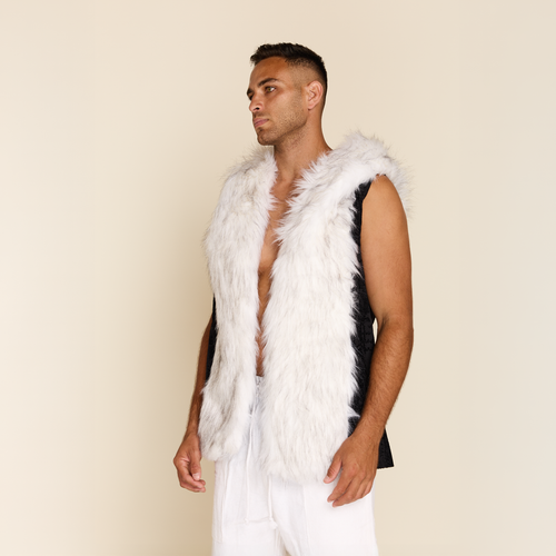 FUR VEST BLACK