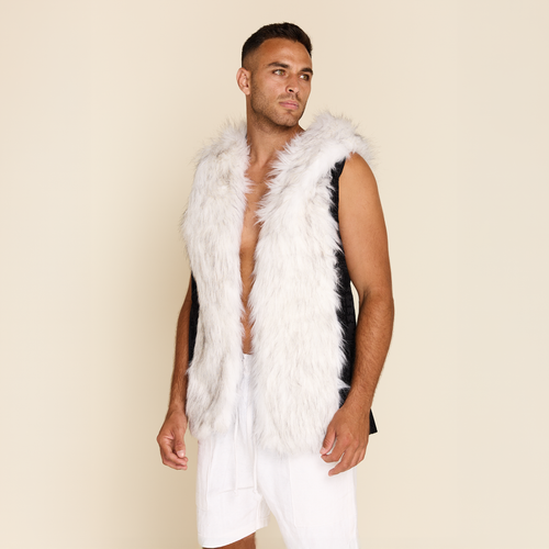 FUR VEST BLACK