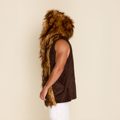 BROWN FUR VEST