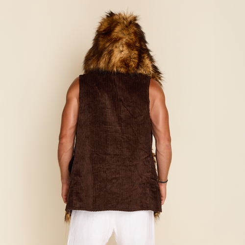 BROWN FUR VEST