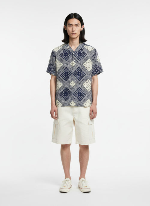 BLUE BANDANA SHIRT