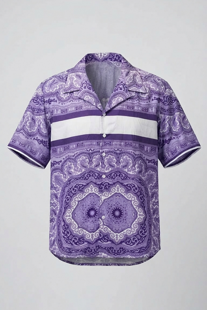 LILAC BANDANA SHIRT