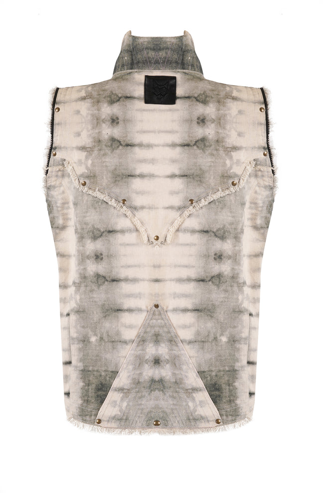 SKY DYED UTILITY VEST