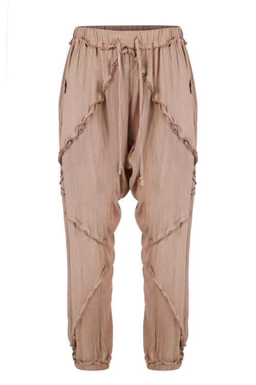 PATCHWORK HAREM NINJA BEIGE