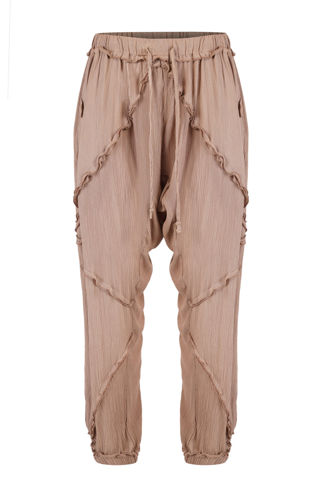PATCHWORK HAREM NINJA BEIGE