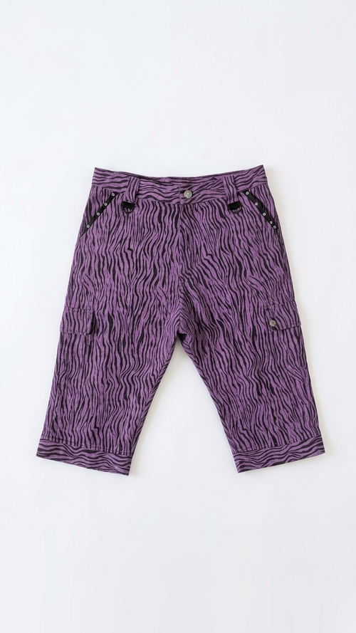 PINK ZEBRA UTILITY PANTS