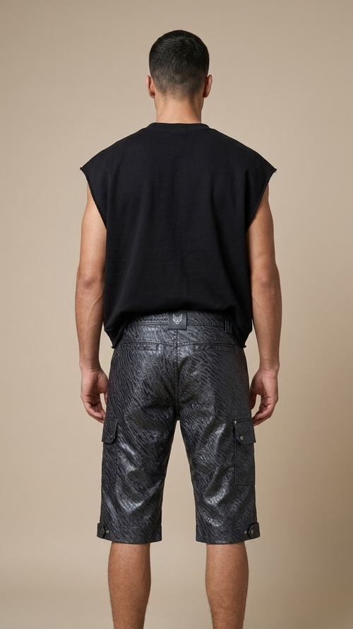 BLACK ZEBRA UTILITY PANTS