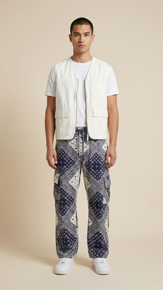 BLUE BANDANA CLASSIC CARGO