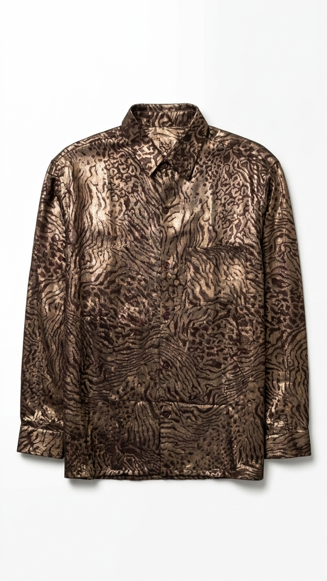 GOLDEN ZOO BUTTON SHIRT