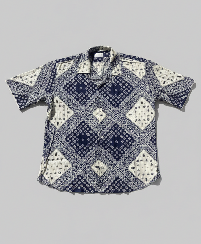 BLUE BANDANA SHIRT