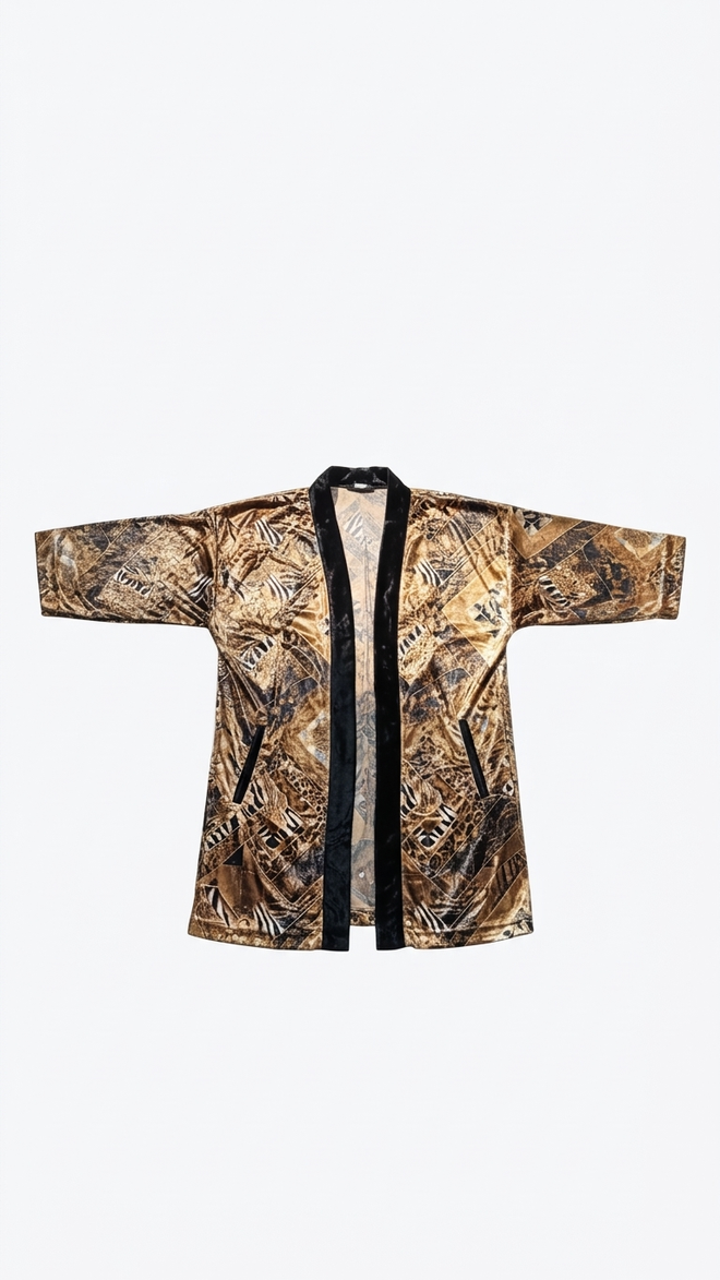 VELVET SAFARI KIMONO