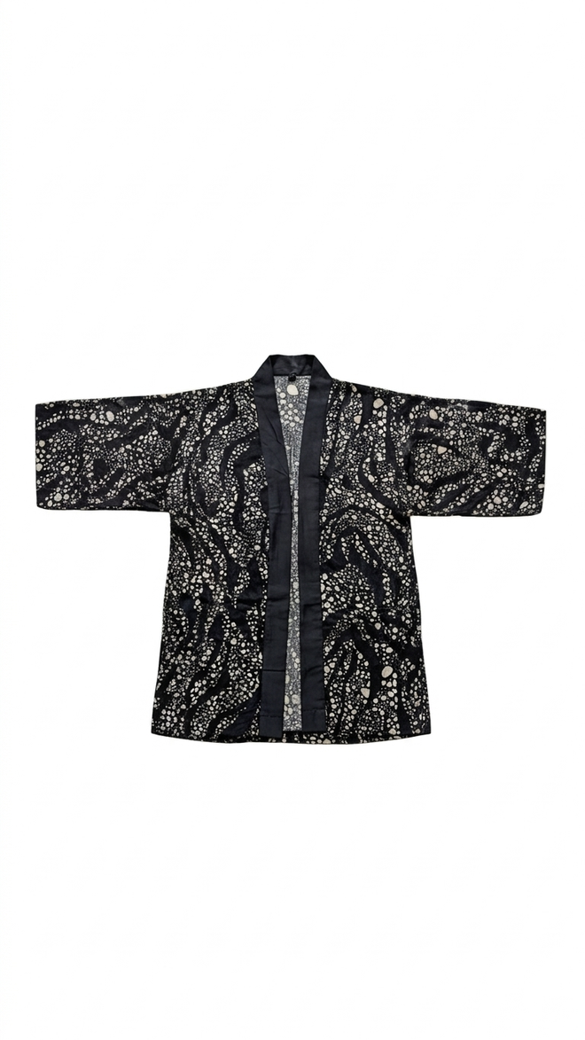 POLKA SCRIBBLE KIMONO