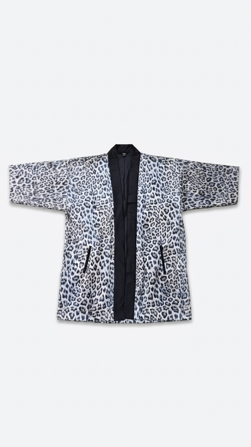 BABY BLUE LEOPARD KIMONO