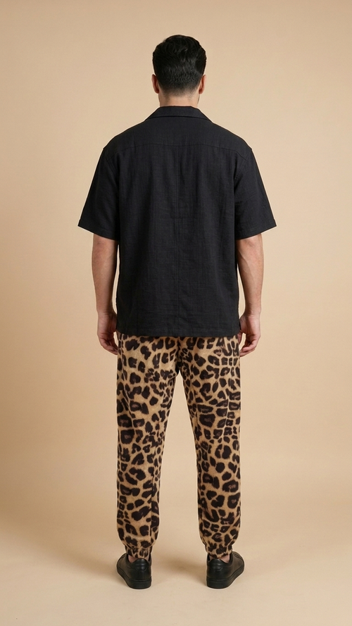 BROWN LEOPARD TROUSER